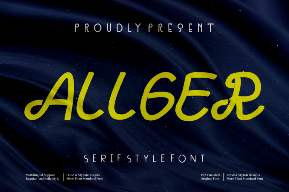 Allger: A Handwritten Font for Impactful Campaigns