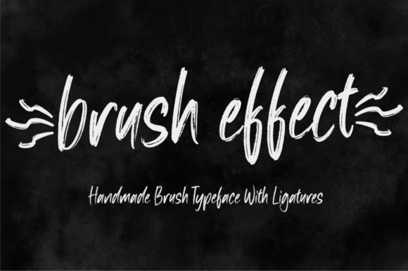 Brush Effect Font for Creative Design