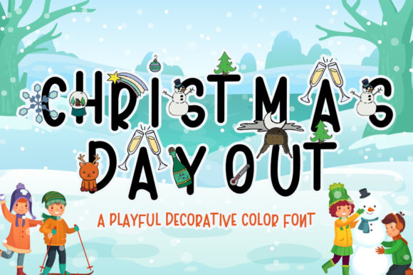 Christmas Day Out Font for Business
