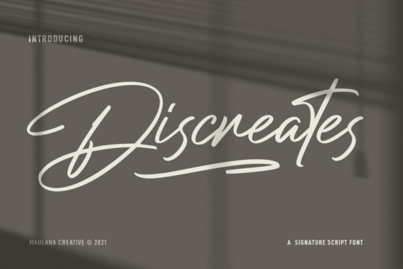 Discreates: A Handwritten Font for Web Design