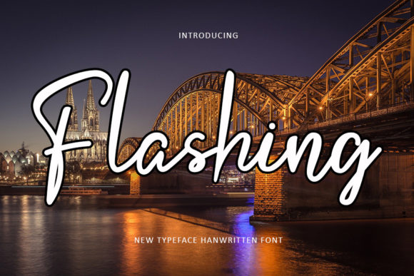 Flashing: A Delicate Script Font