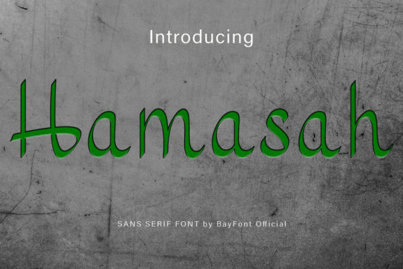 Hamasah: A Playful Script Font