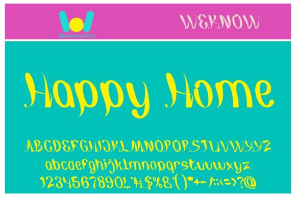 Happy Home Font Review