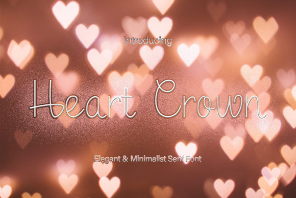Heart Crown Font for Elegant Web Design