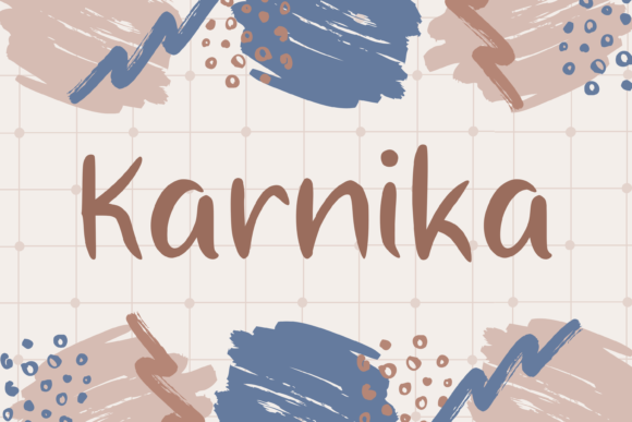 Karnika: A Handwritten Font for Editorial Design