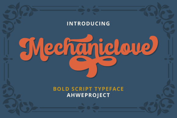 Mechaniclove Font: Bold & Retro
