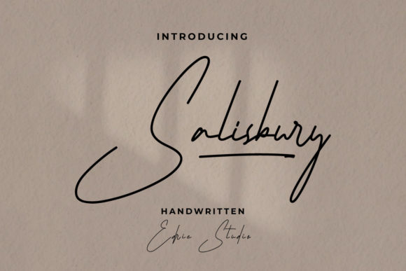 Salisbury: A Sweet Script Font