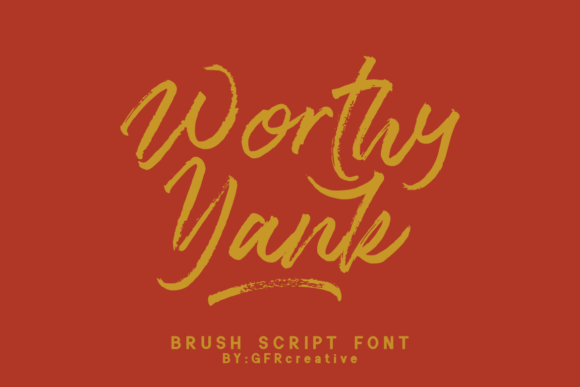 Worthy Yank: A Refined Script Font